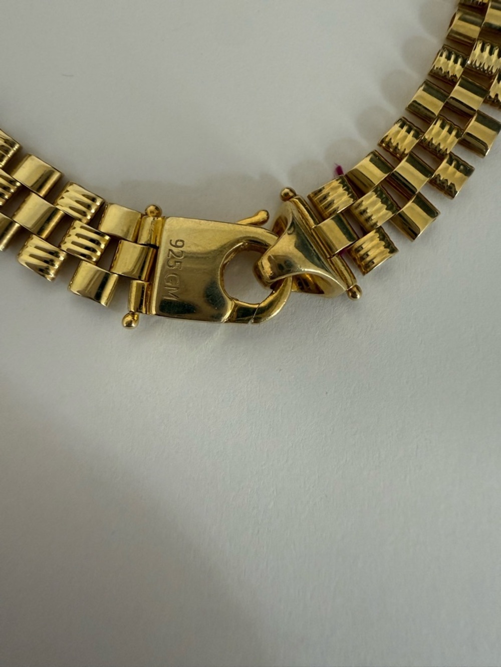 Gold Tone Link Bracelet- Rolex band - Picture 3 of 3